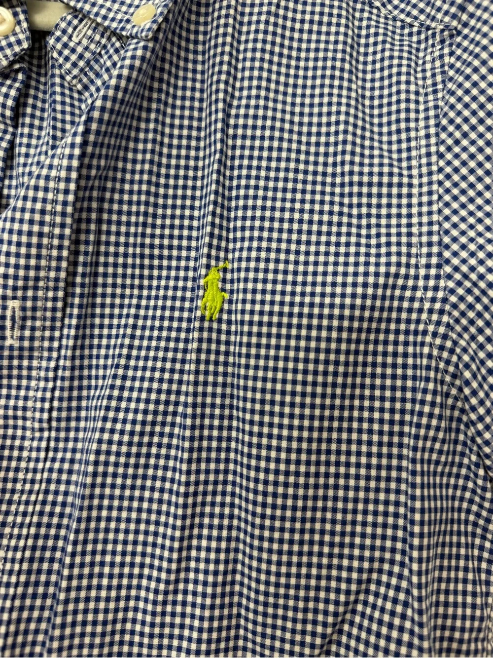 Boys - Ralph Lauren Blue Gingham Short-Sleeve Button-Down Shirt